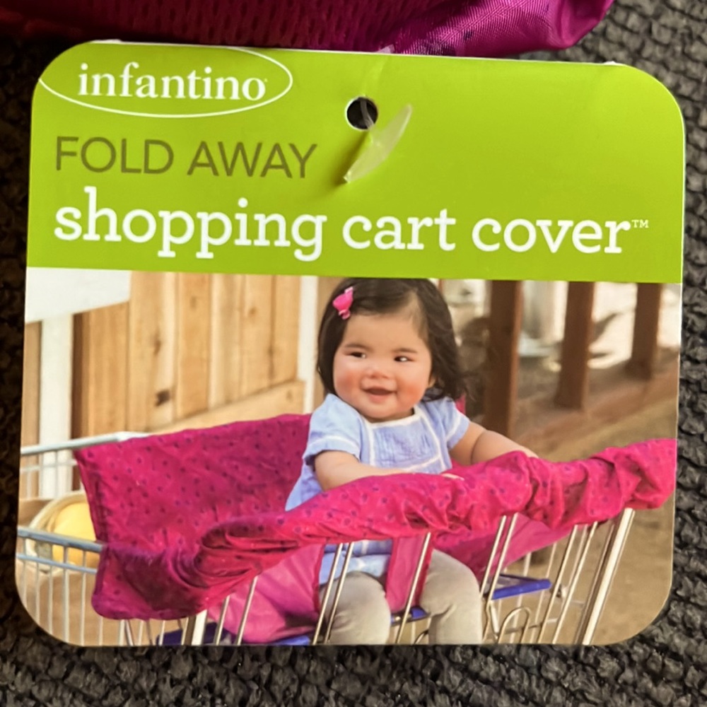 Fold away shopping cart cover
